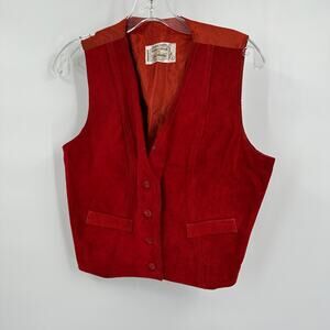 Juan Sebastian Womens Vest L Suede Western Boho Cottagecore Vintage Festival